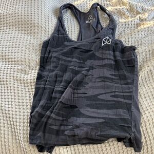 Men's Black Camo Tank Top by